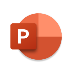 logo for Microsoft PowerPoint: Slideshows and presentations