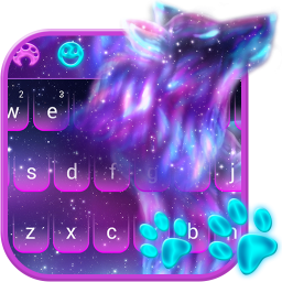 poster for Night Sky Spirit Wolf Keyboard Theme